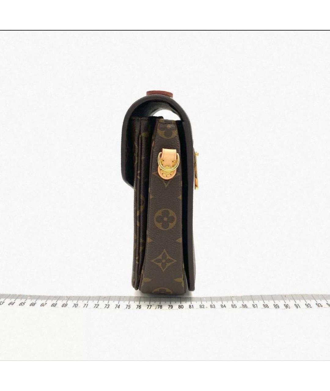 LOUIS VUITTON Коричневая сумка через плечо из канвы, фото 2
