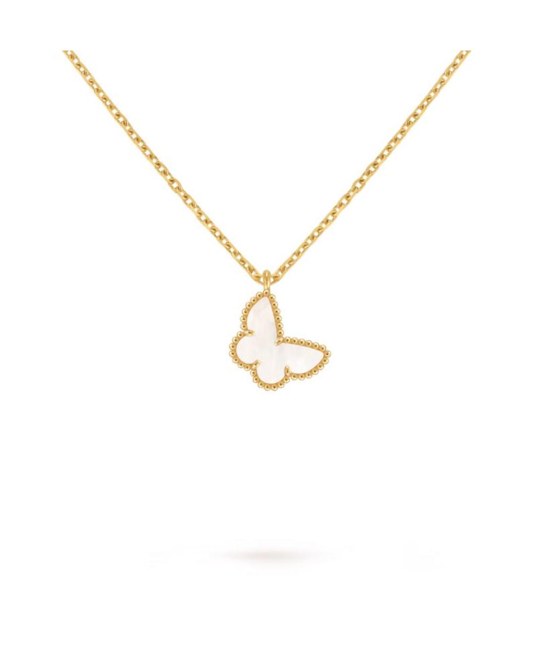 VAN CLEEF & ARPELS Белое колье из желтого золота, фото 4