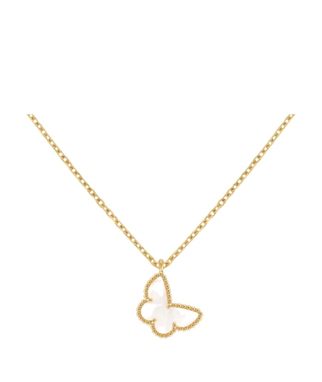 VAN CLEEF & ARPELS Белое колье из желтого золота, фото 1