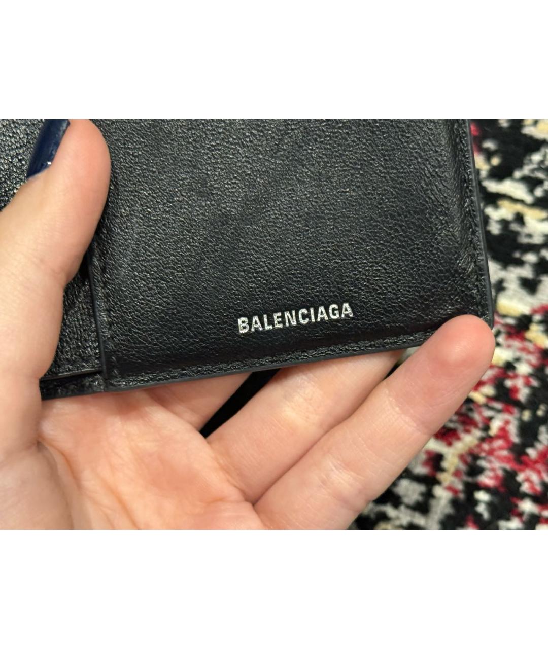 BALENCIAGA Черный кошелек, фото 6