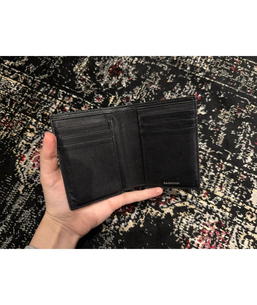 BALENCIAGA Черный кошелек, фото 3