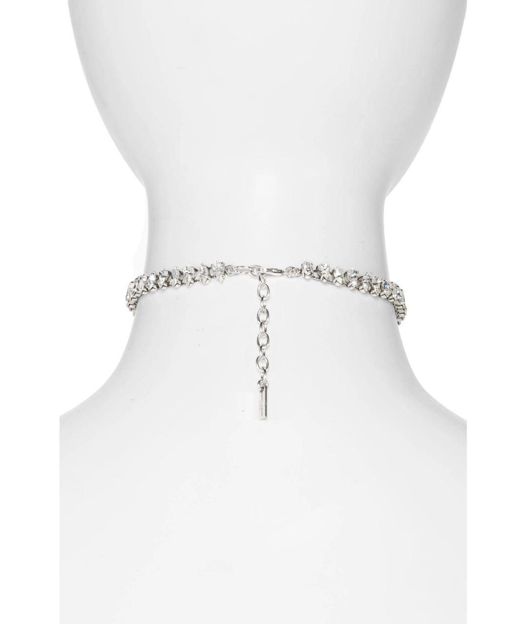 SAINT LAURENT Серебряное металлическое колье, фото 8