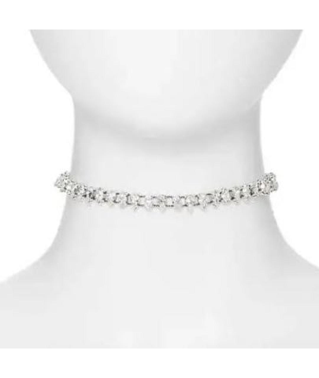 SAINT LAURENT Серебряное металлическое колье, фото 2