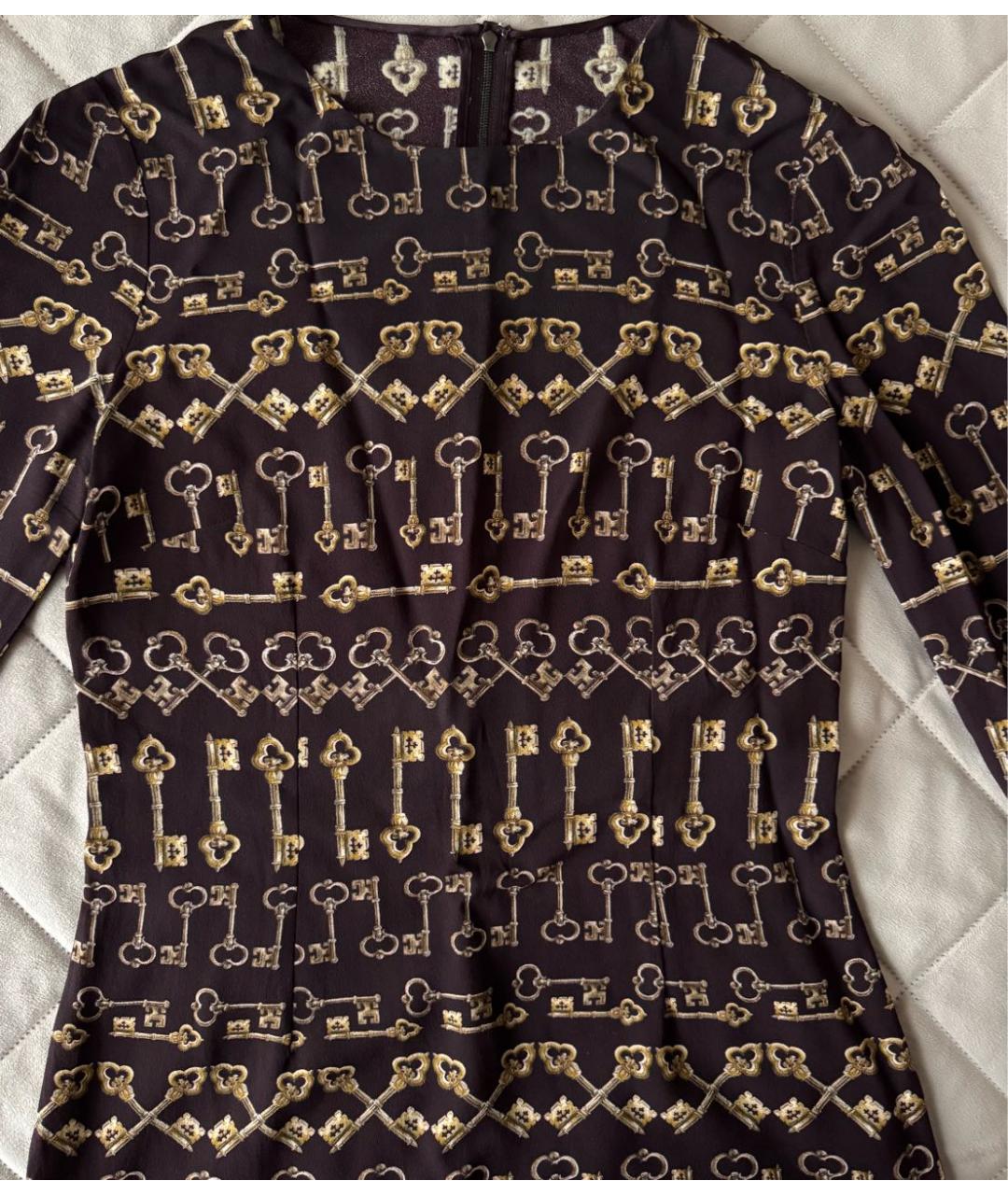 DOLCE&GABBANA Коричневая шелковая рубашка, фото 3