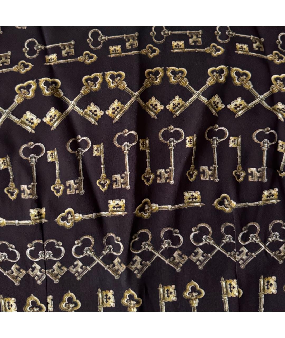 DOLCE&GABBANA Коричневая шелковая рубашка, фото 4