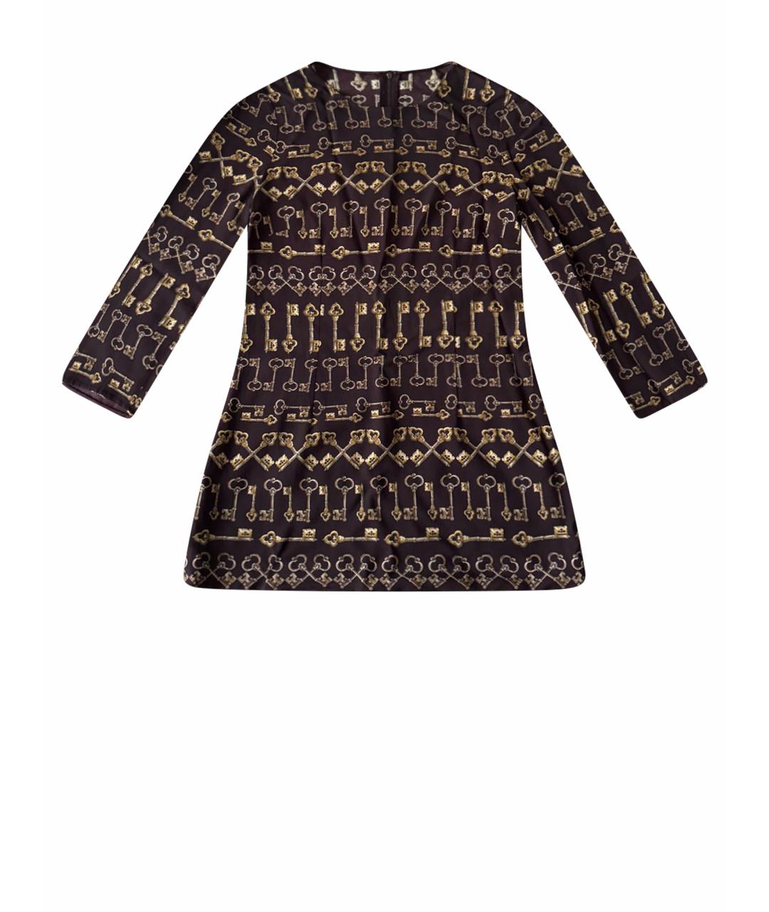 DOLCE&GABBANA Коричневая шелковая рубашка, фото 7