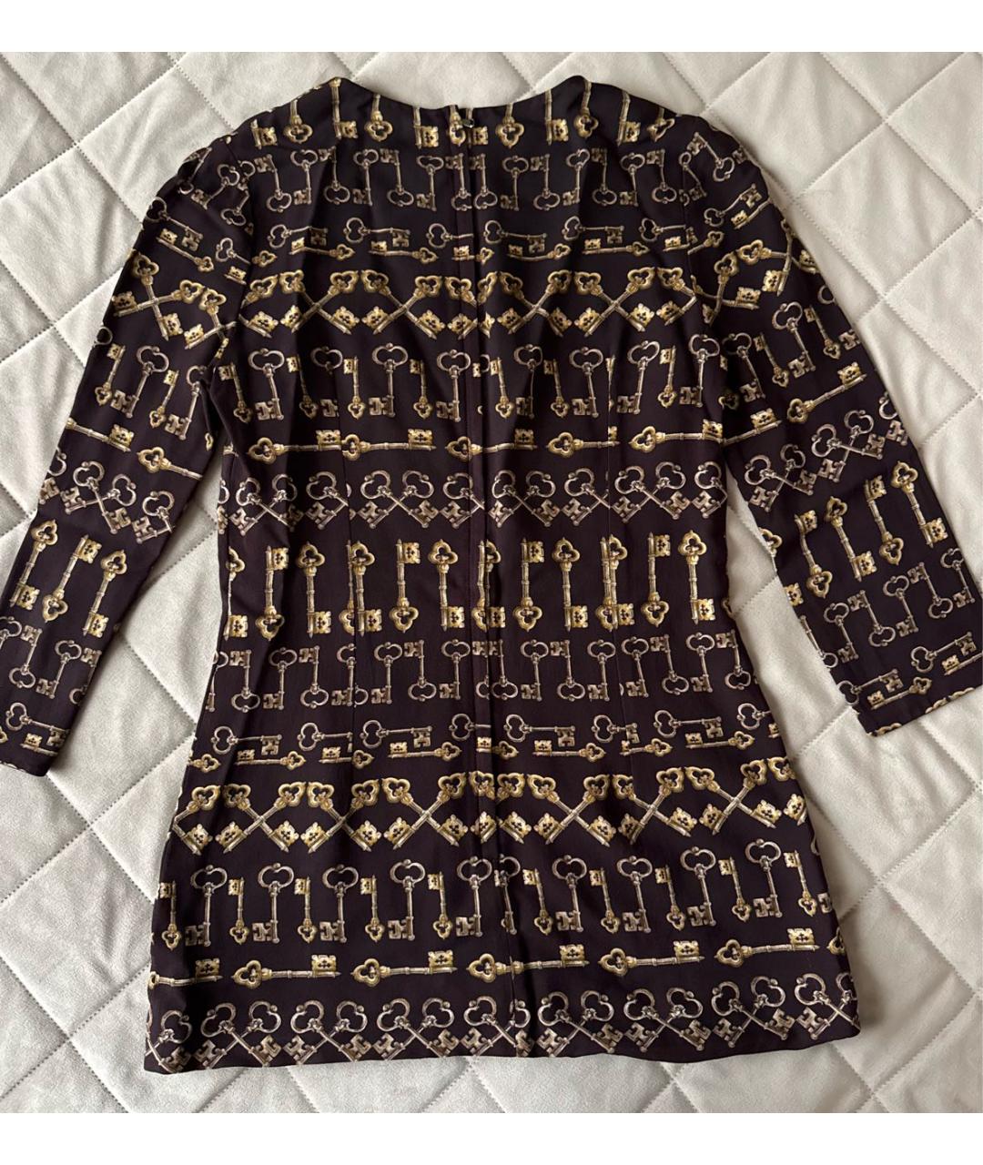 DOLCE&GABBANA Коричневая шелковая рубашка, фото 2