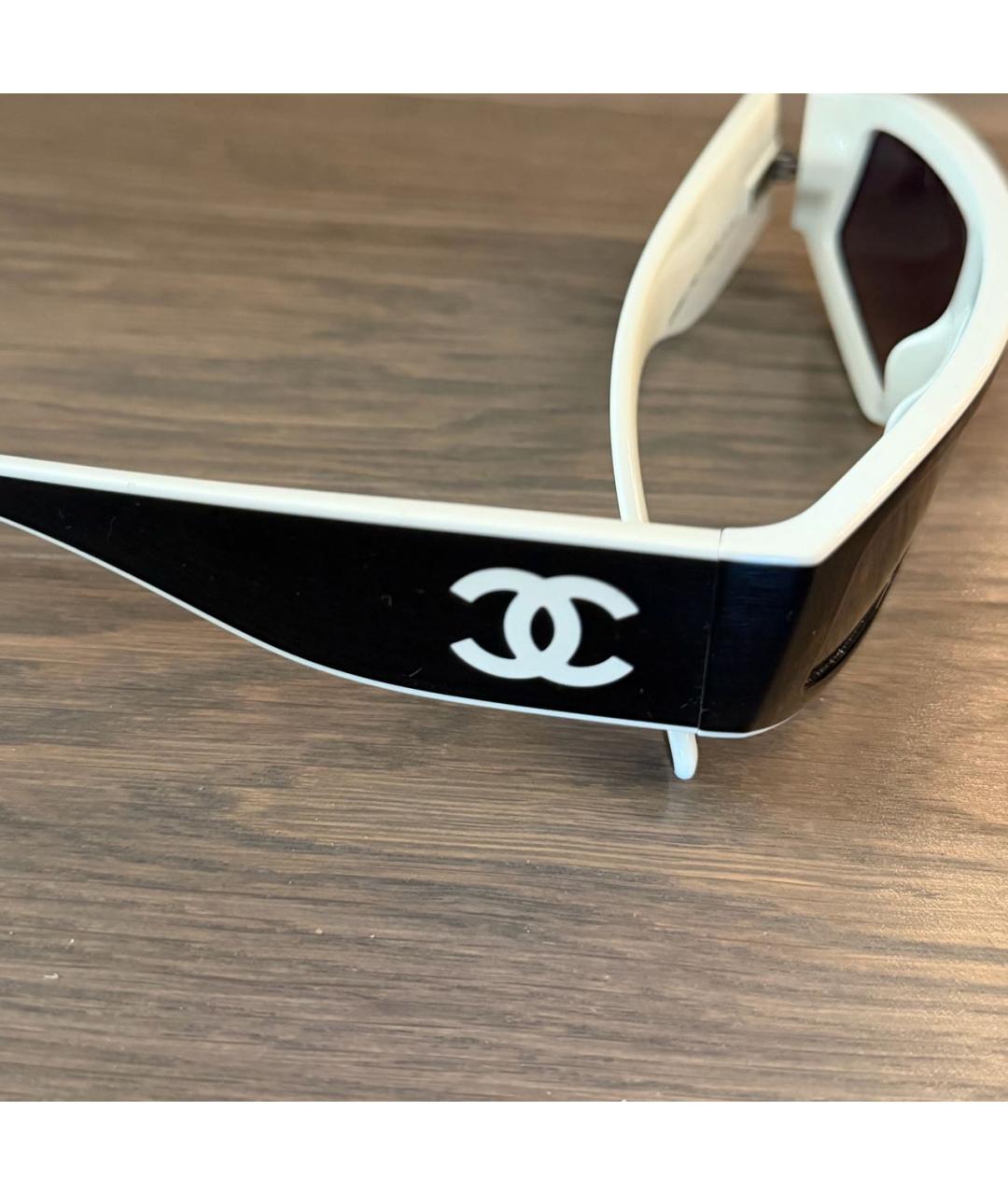 CHANEL Черные пластиковые солнцезащитные очки, фото 3