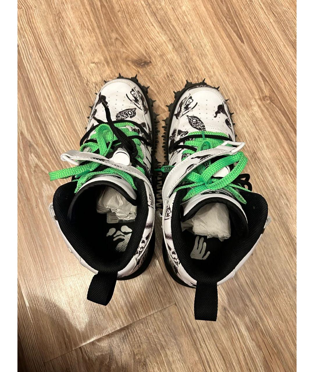 NIKE X OFF-WHITE Белые высокие кроссовки / кеды, фото 2
