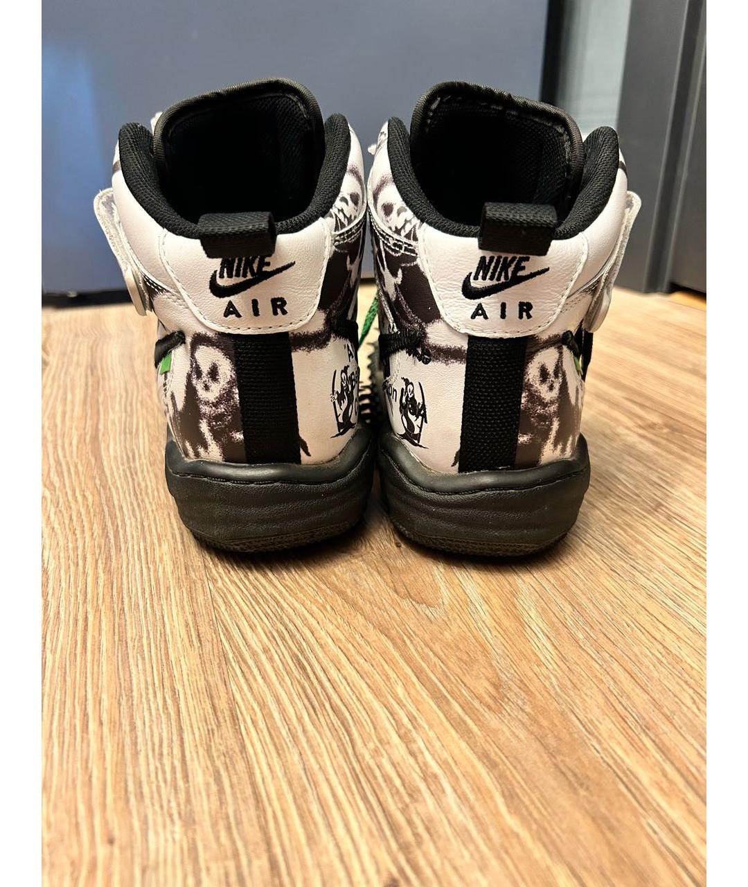 NIKE X OFF-WHITE Белые высокие кроссовки / кеды, фото 3