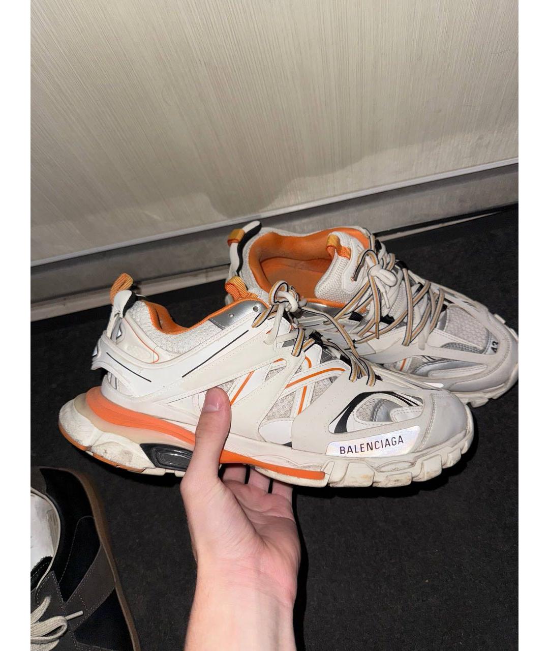 BALENCIAGA Белые низкие кроссовки / кеды, фото 4