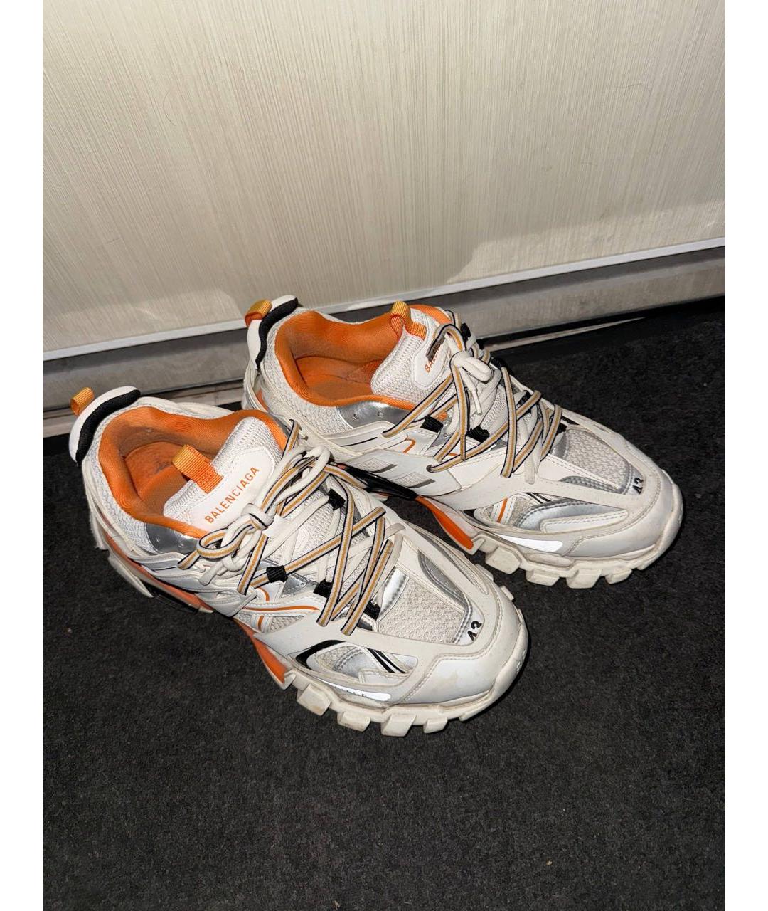 BALENCIAGA Белые низкие кроссовки / кеды, фото 2