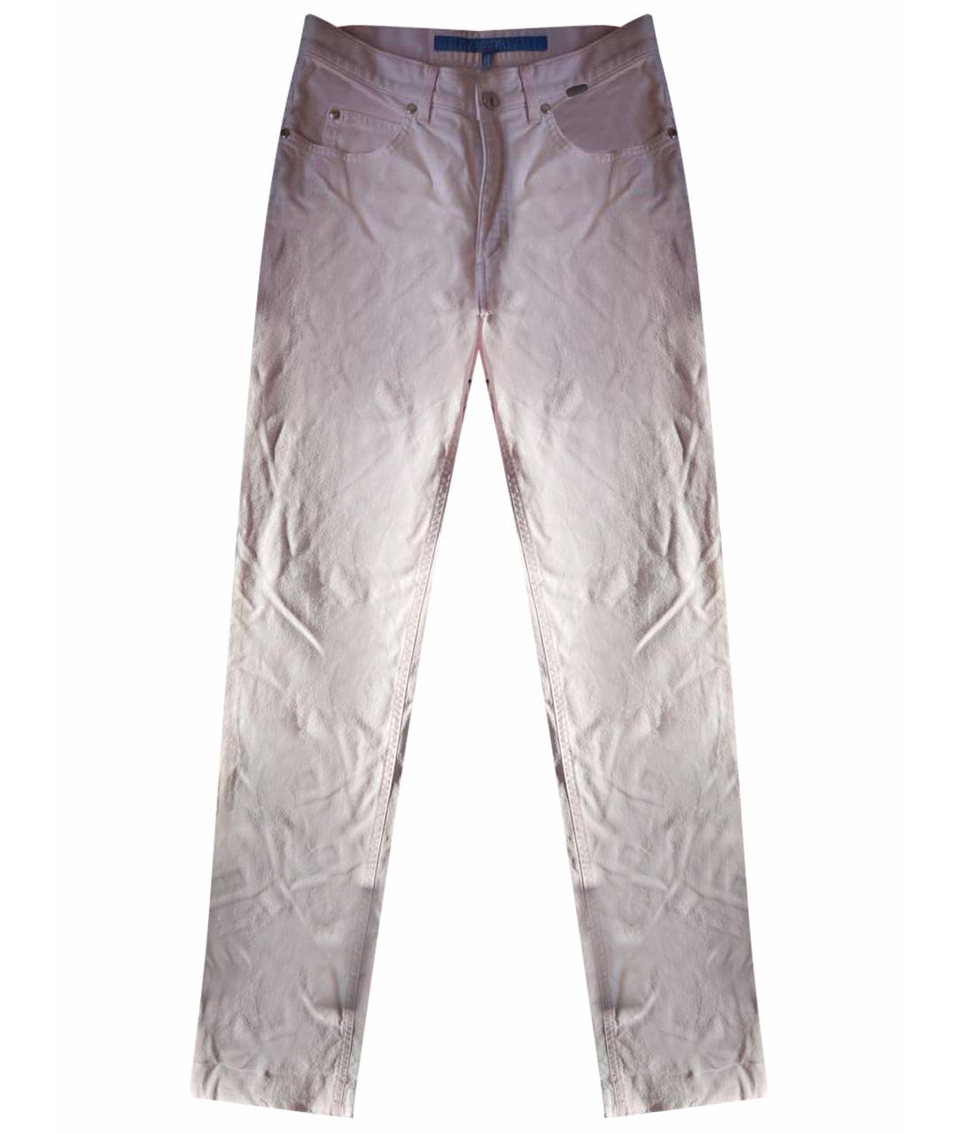 ESCADA Розовые хлопко-эластановые прямые джинсы, фото 1