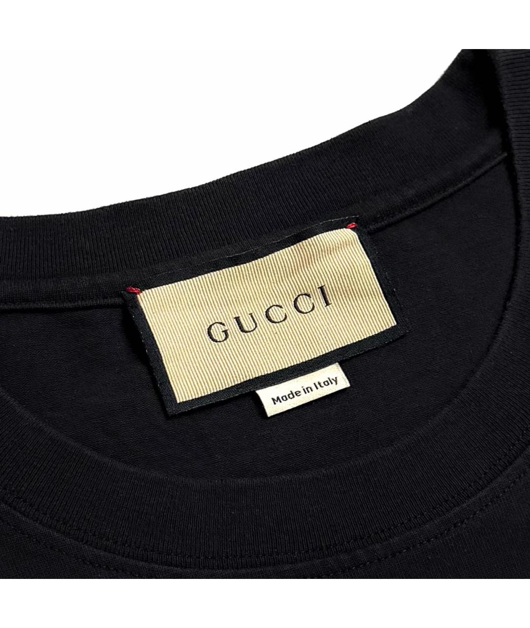 GUCCI Черная футболка, фото 4