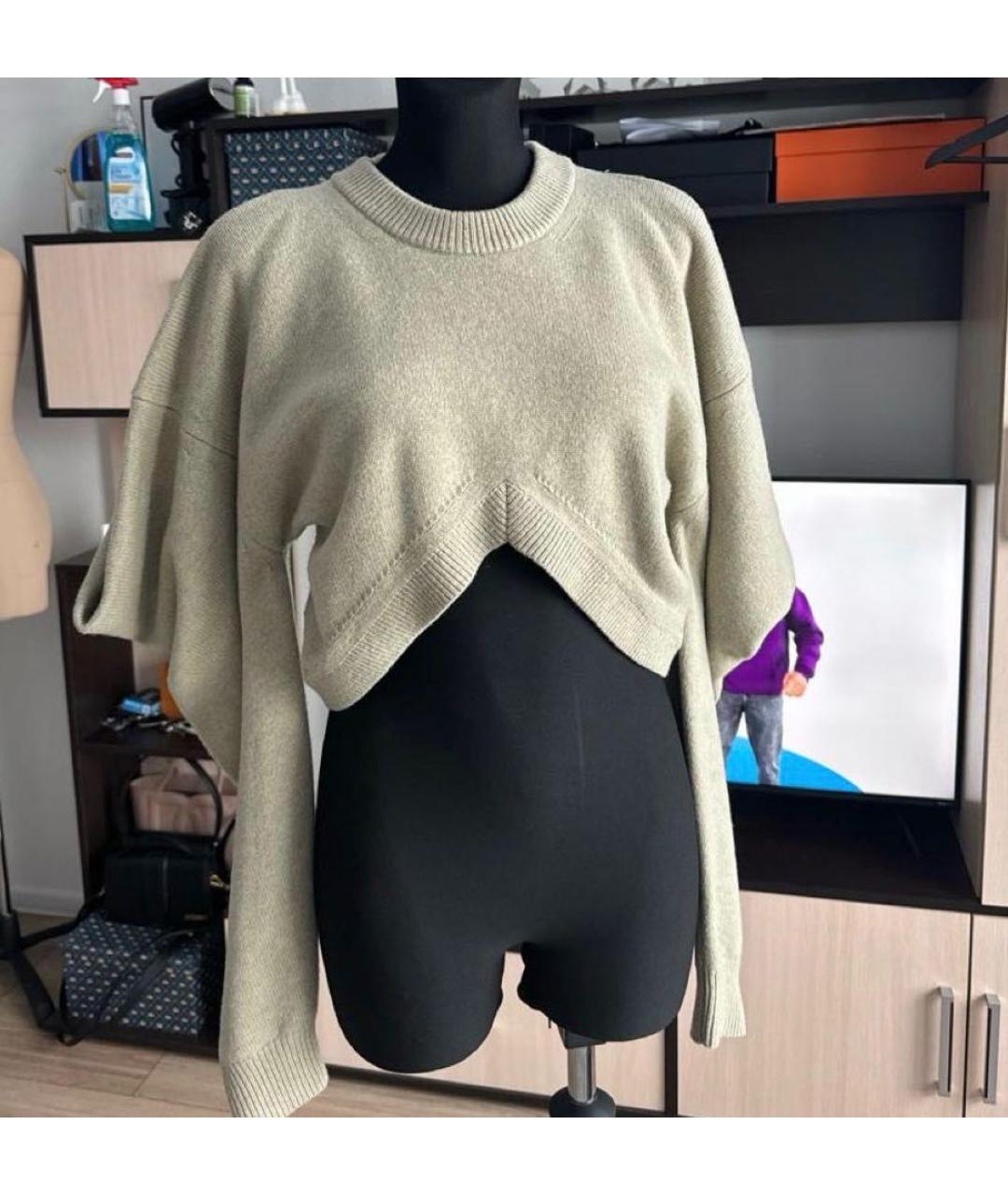 ALEXANDER WANG Хаки шерстяной джемпер / свитер, фото 8