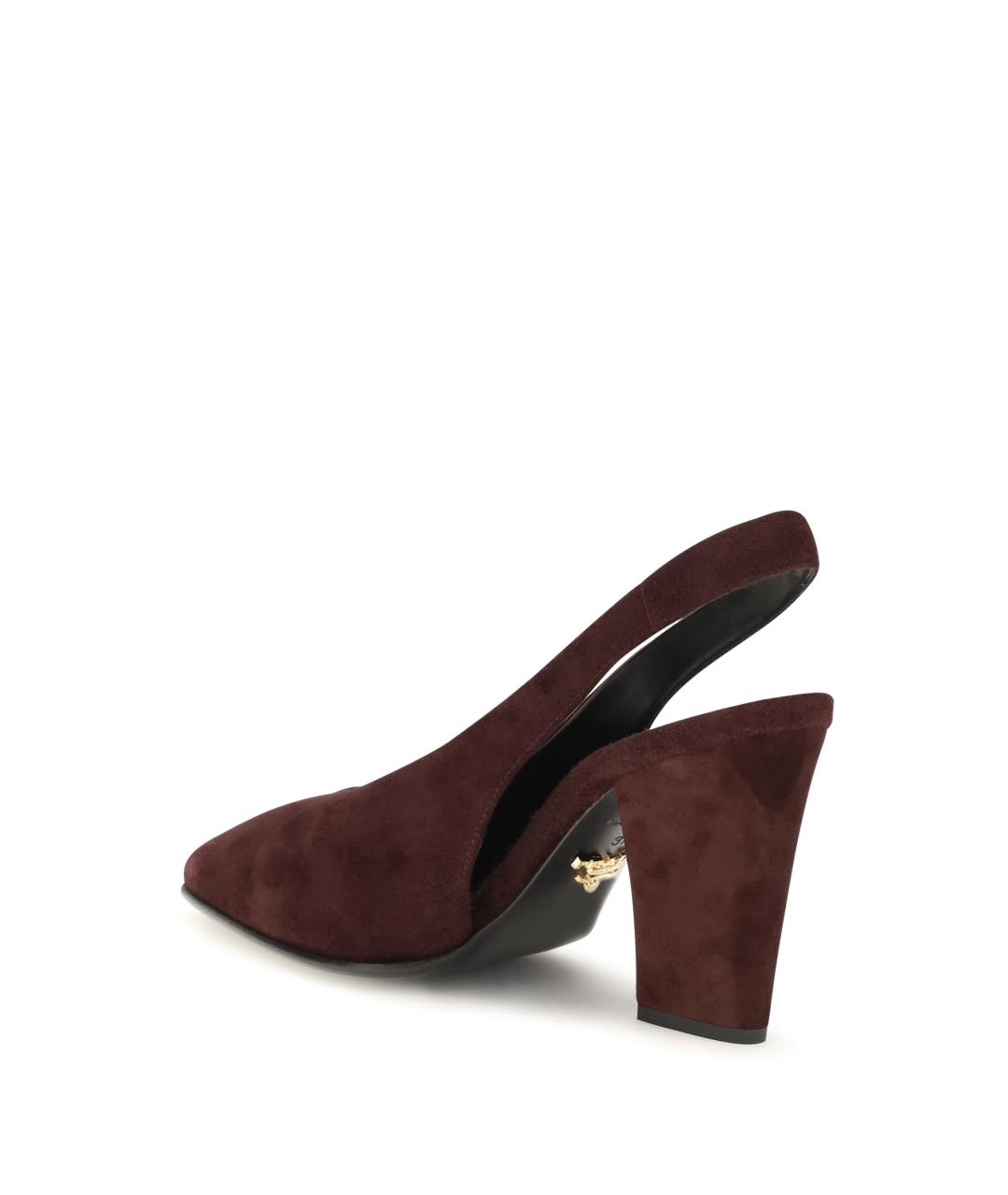 PRADA Бордовые кожаные туфли, фото 3