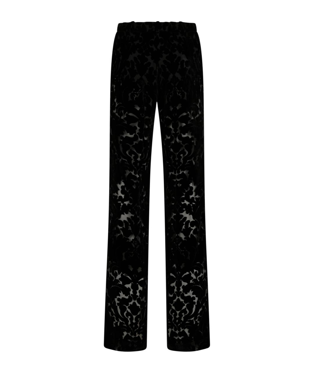GUCCI Черные вискозные брюки широкие, фото 2