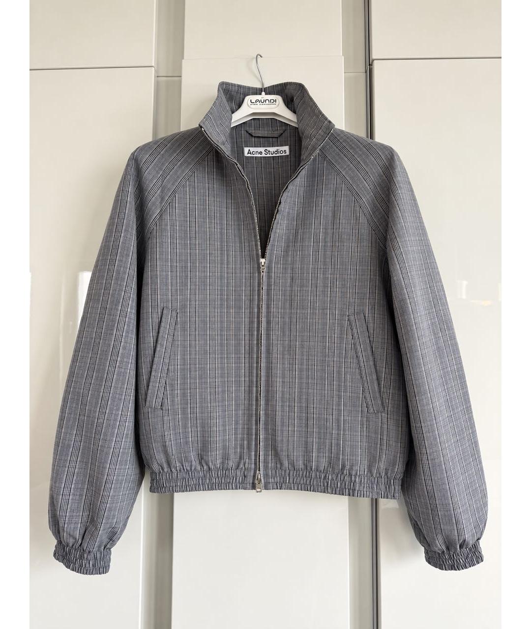 ACNE STUDIOS Серая полиэстеровая куртка, фото 9