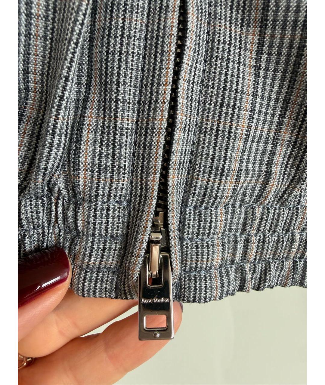 ACNE STUDIOS Серая полиэстеровая куртка, фото 6