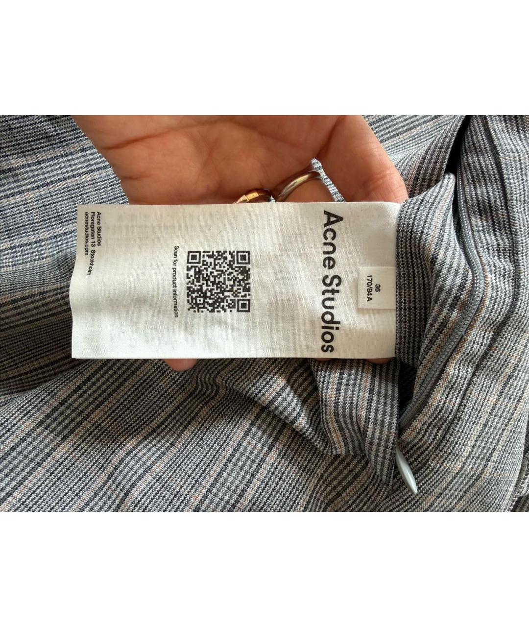 ACNE STUDIOS Серая полиэстеровая куртка, фото 7