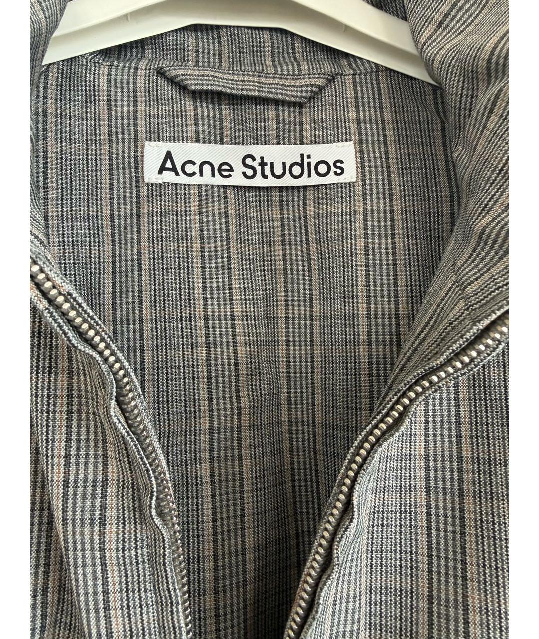 ACNE STUDIOS Серая полиэстеровая куртка, фото 4