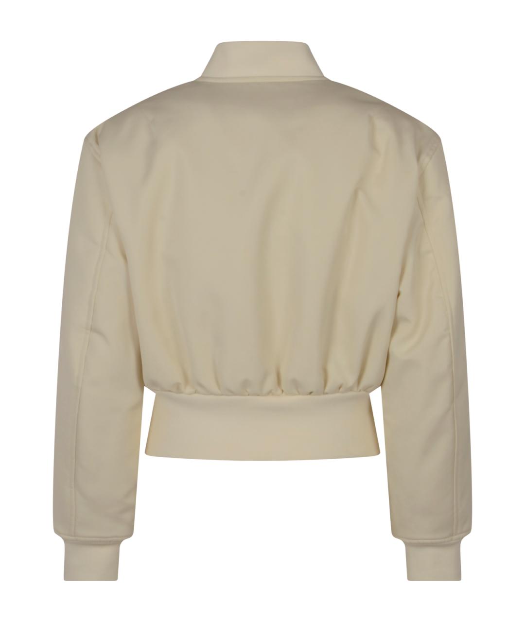 BALENCIAGA Бежевая полиэстеровая куртка, фото 2