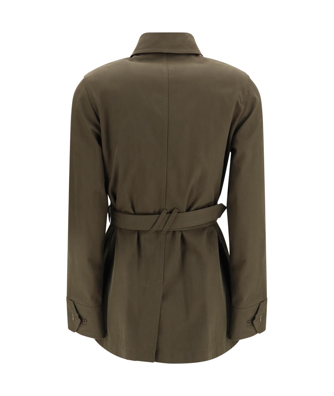 BURBERRY Зеленая хлопковая куртка, фото 2