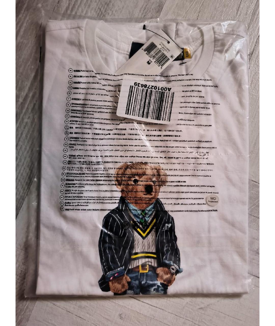 POLO RALPH LAUREN Белая хлопковая футболка, фото 6