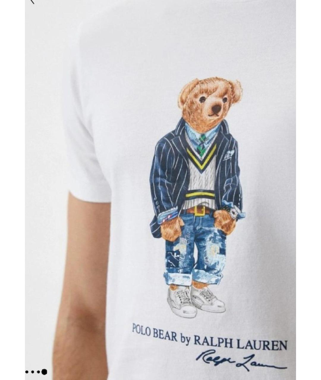 POLO RALPH LAUREN Белая хлопковая футболка, фото 4