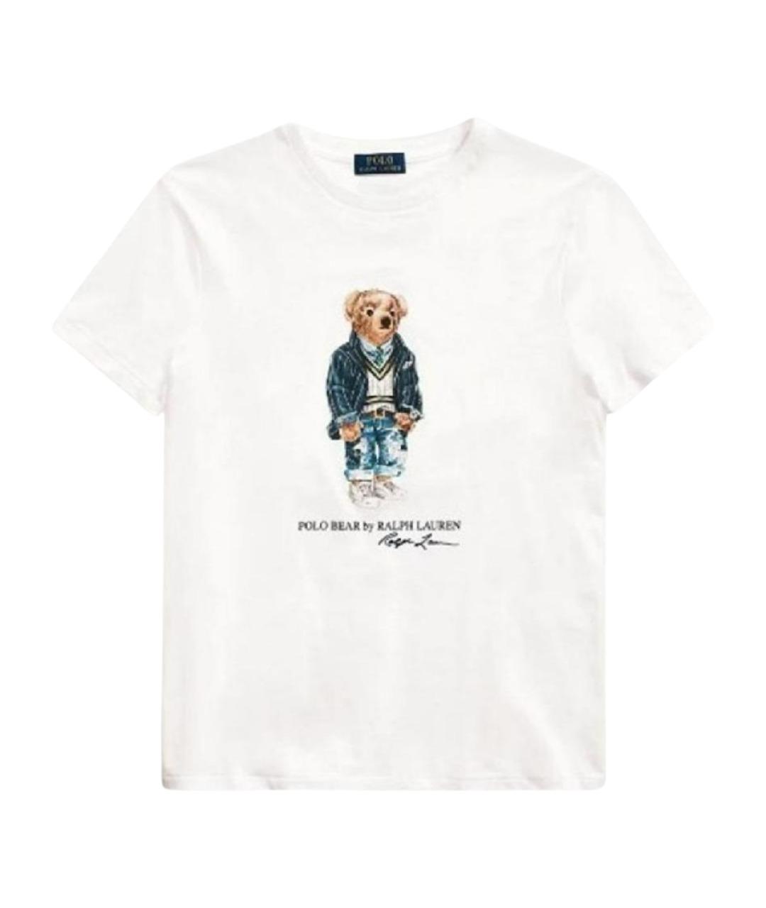 POLO RALPH LAUREN Белая хлопковая футболка, фото 1