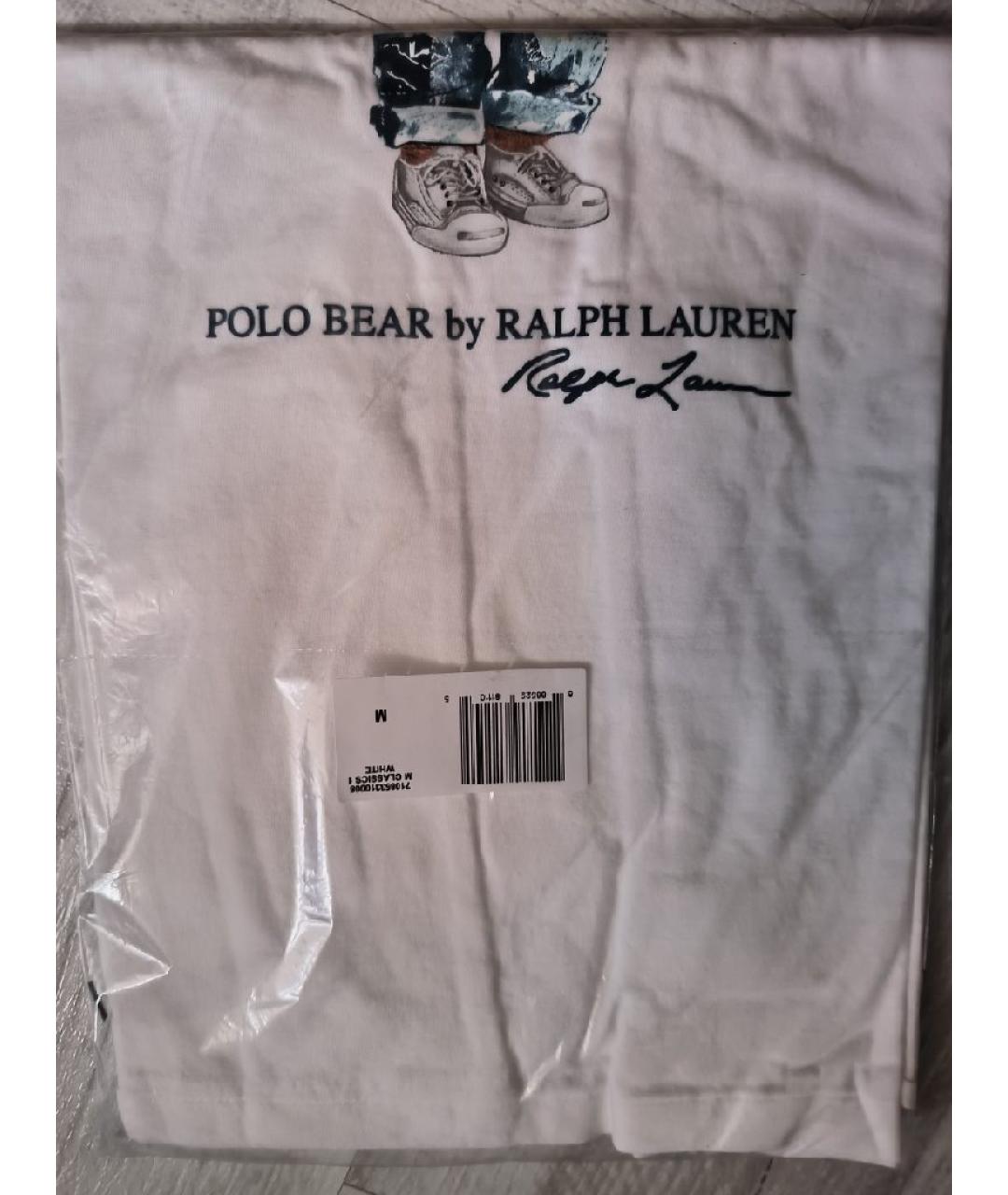 POLO RALPH LAUREN Белая хлопковая футболка, фото 7