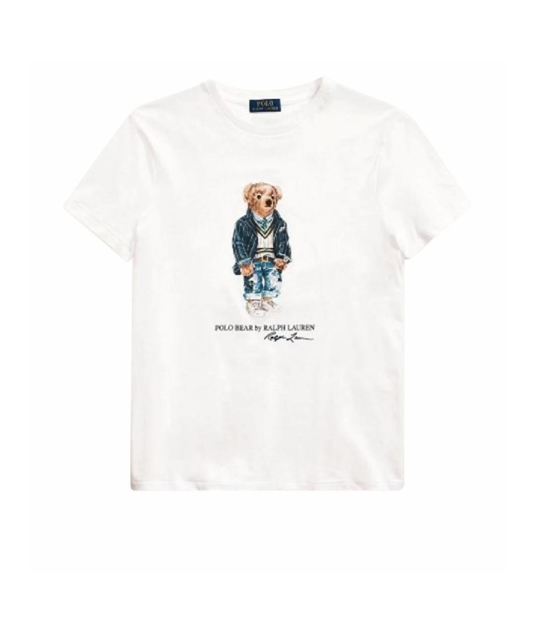 POLO RALPH LAUREN Белая хлопковая футболка, фото 8