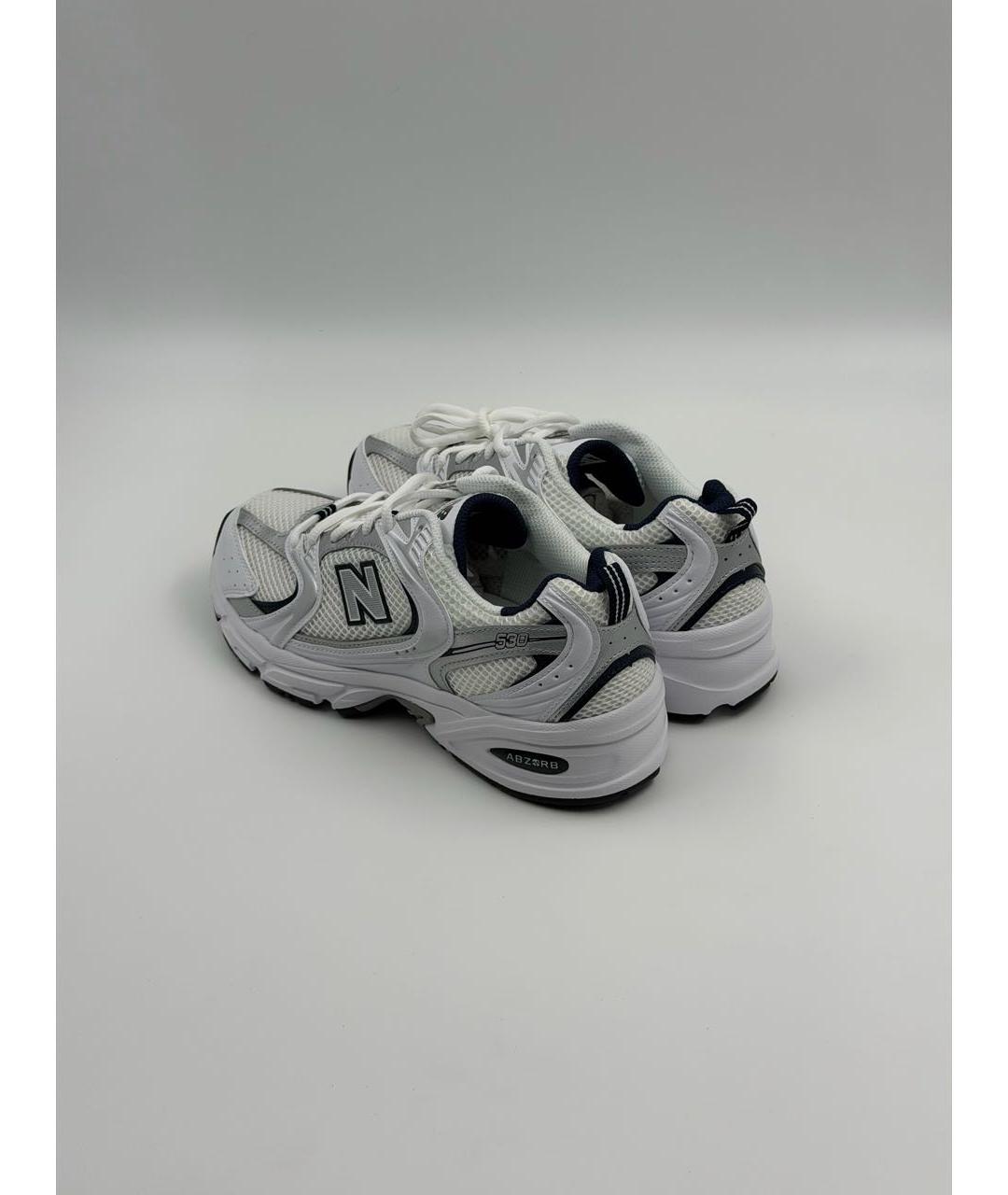 NEW BALANCE Белые текстильные кроссовки, фото 3