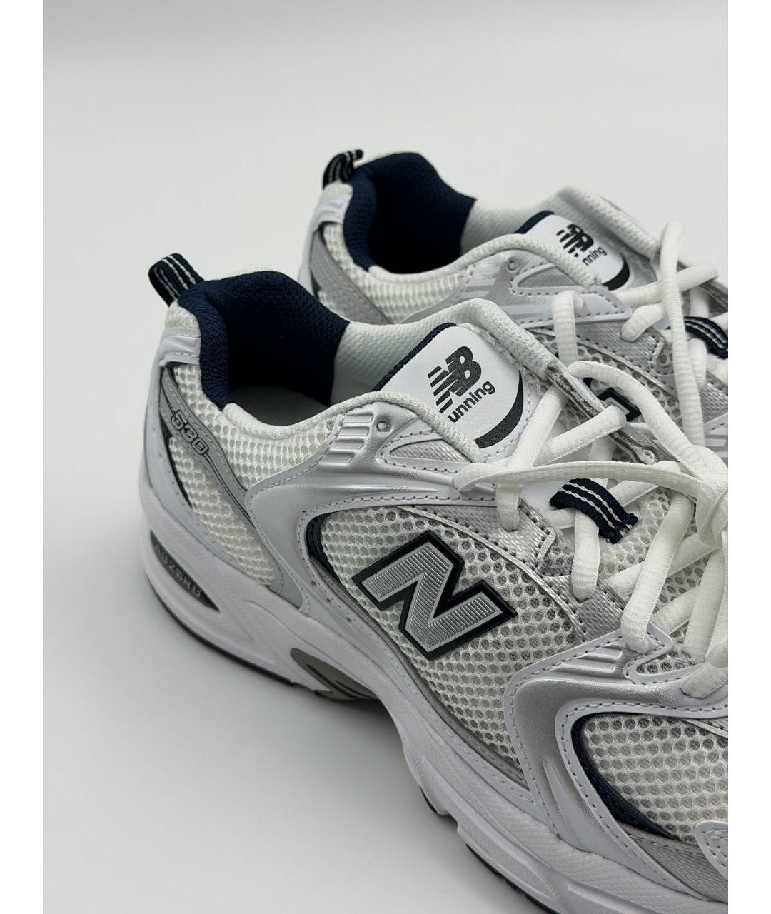 NEW BALANCE Белые текстильные кроссовки, фото 4