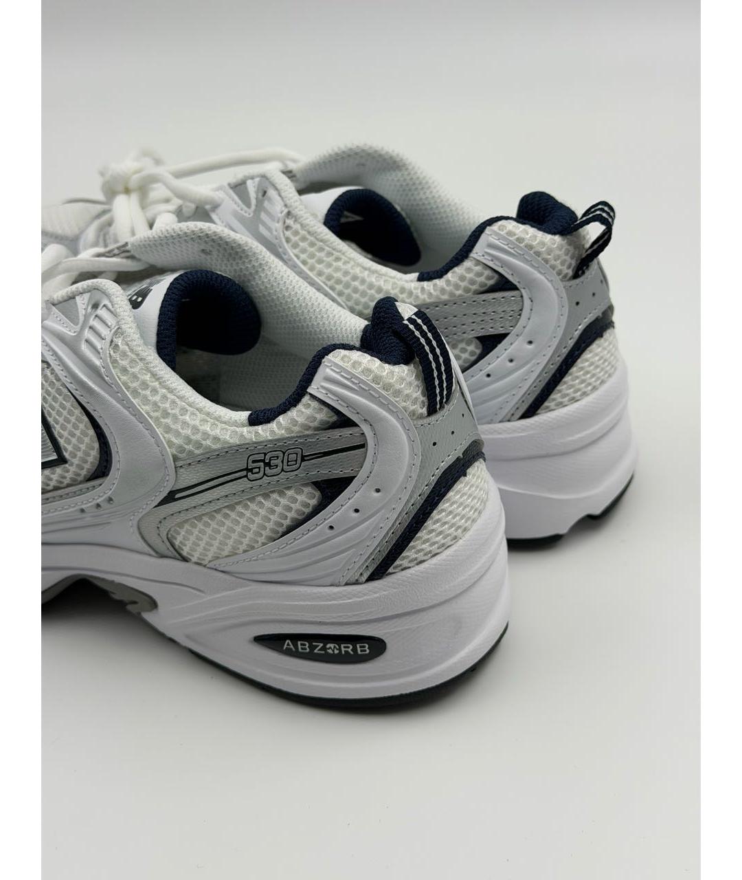 NEW BALANCE Белые текстильные кроссовки, фото 5