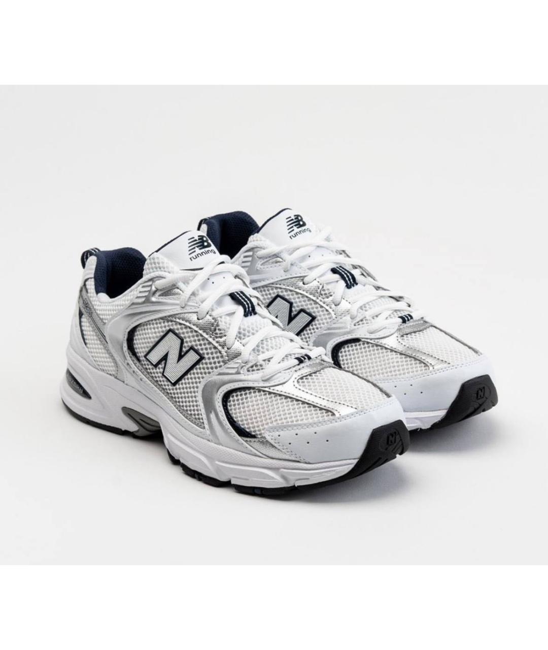NEW BALANCE Белые текстильные кроссовки, фото 2