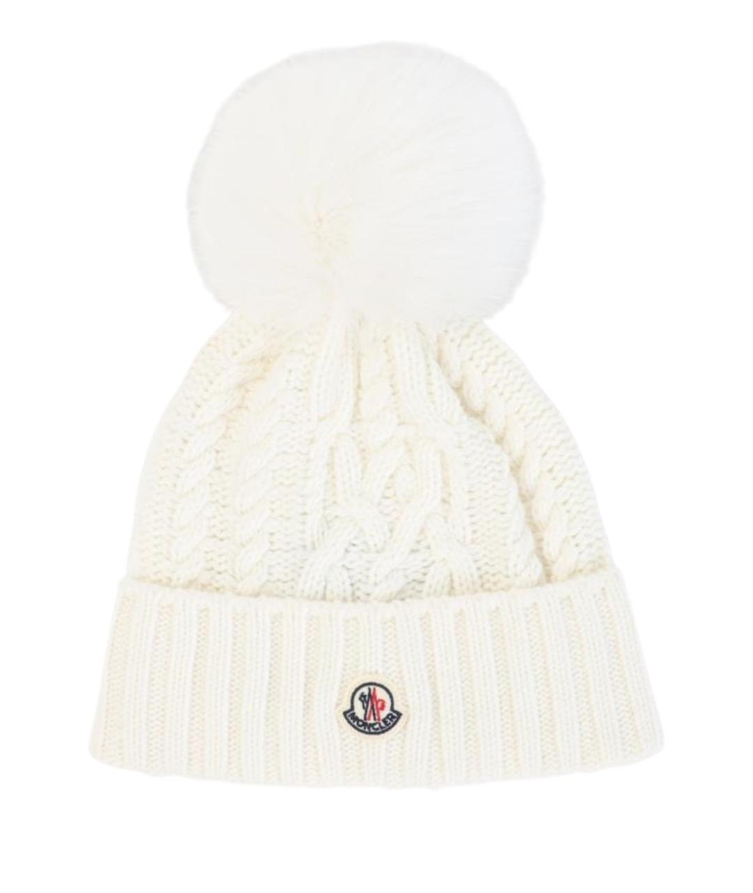 MONCLER Белая шапка, фото 1