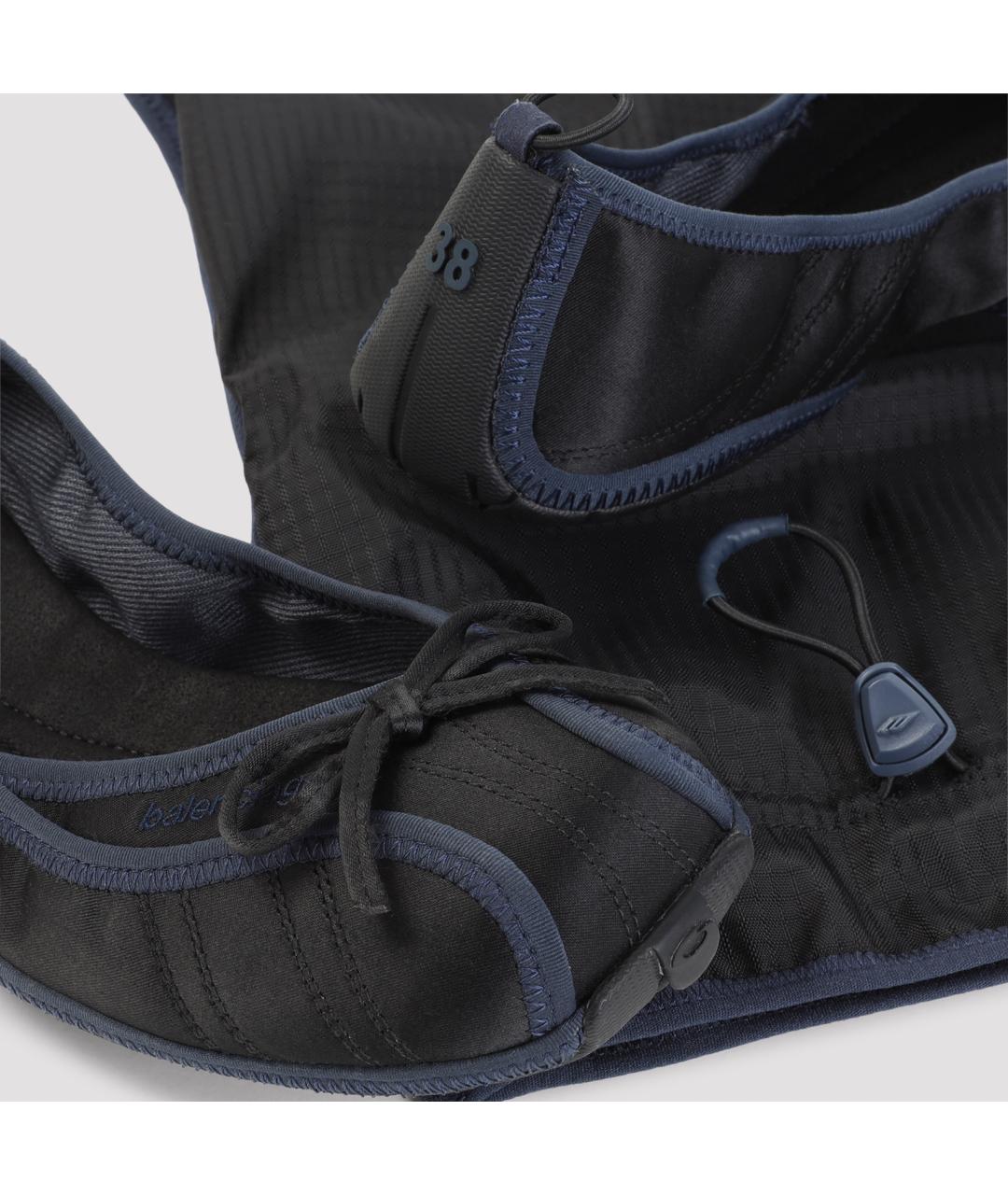 BALENCIAGA Черные синтетические балетки, фото 5