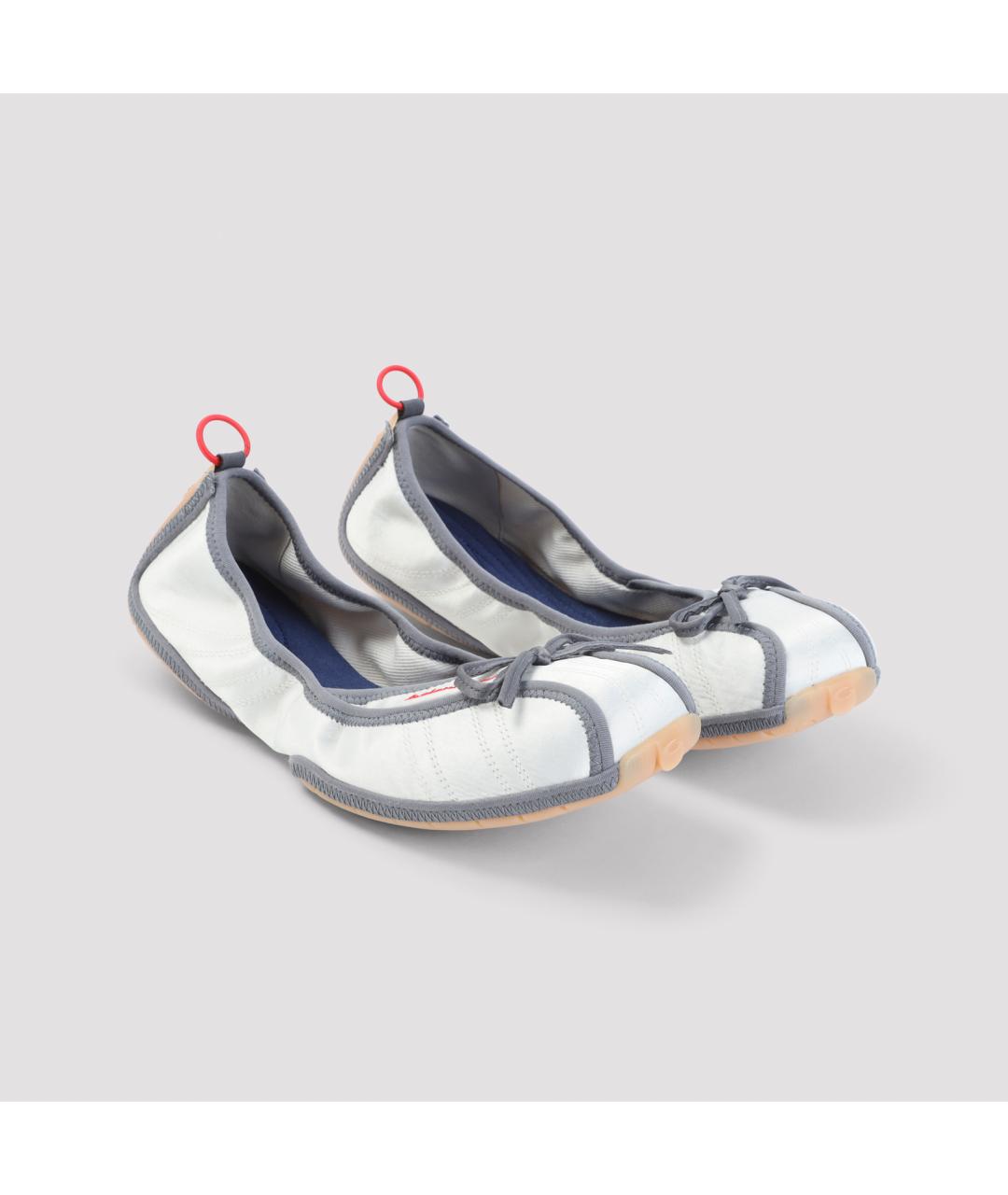 BALENCIAGA Белые синтетические балетки, фото 3
