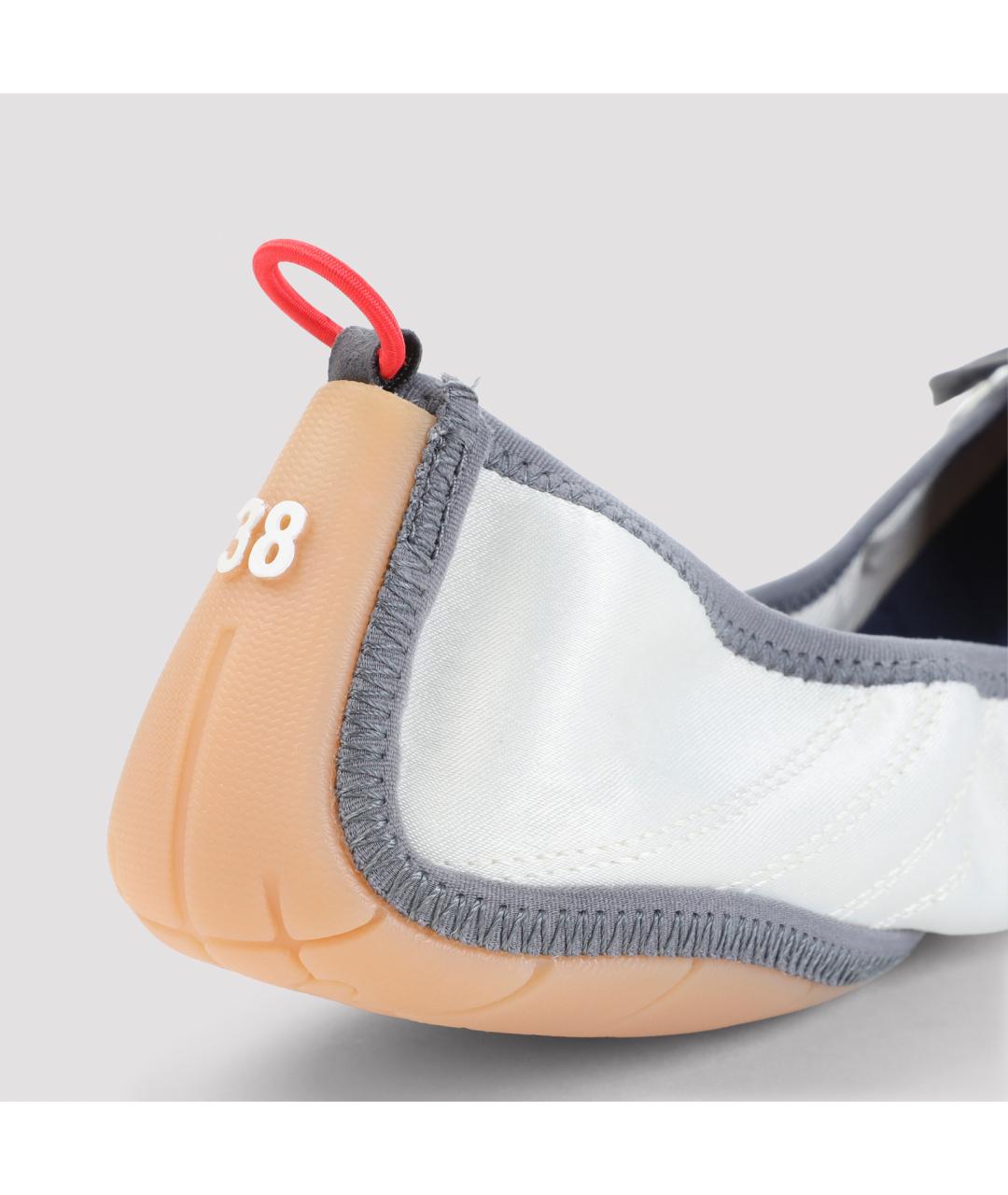 BALENCIAGA Белые синтетические балетки, фото 4