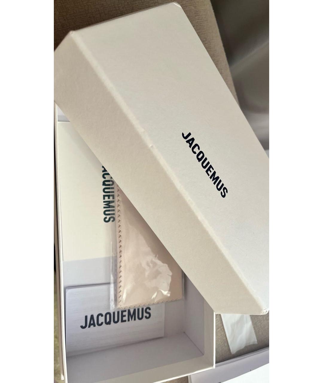 JACQUEMUS Серые металлические солнцезащитные очки, фото 5