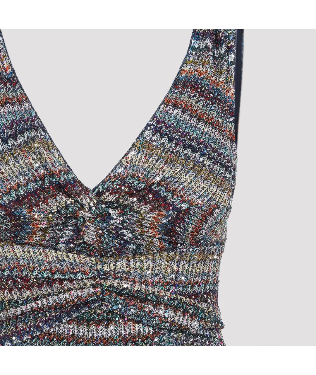 MISSONI Мульти вискозное повседневное платье, фото 3