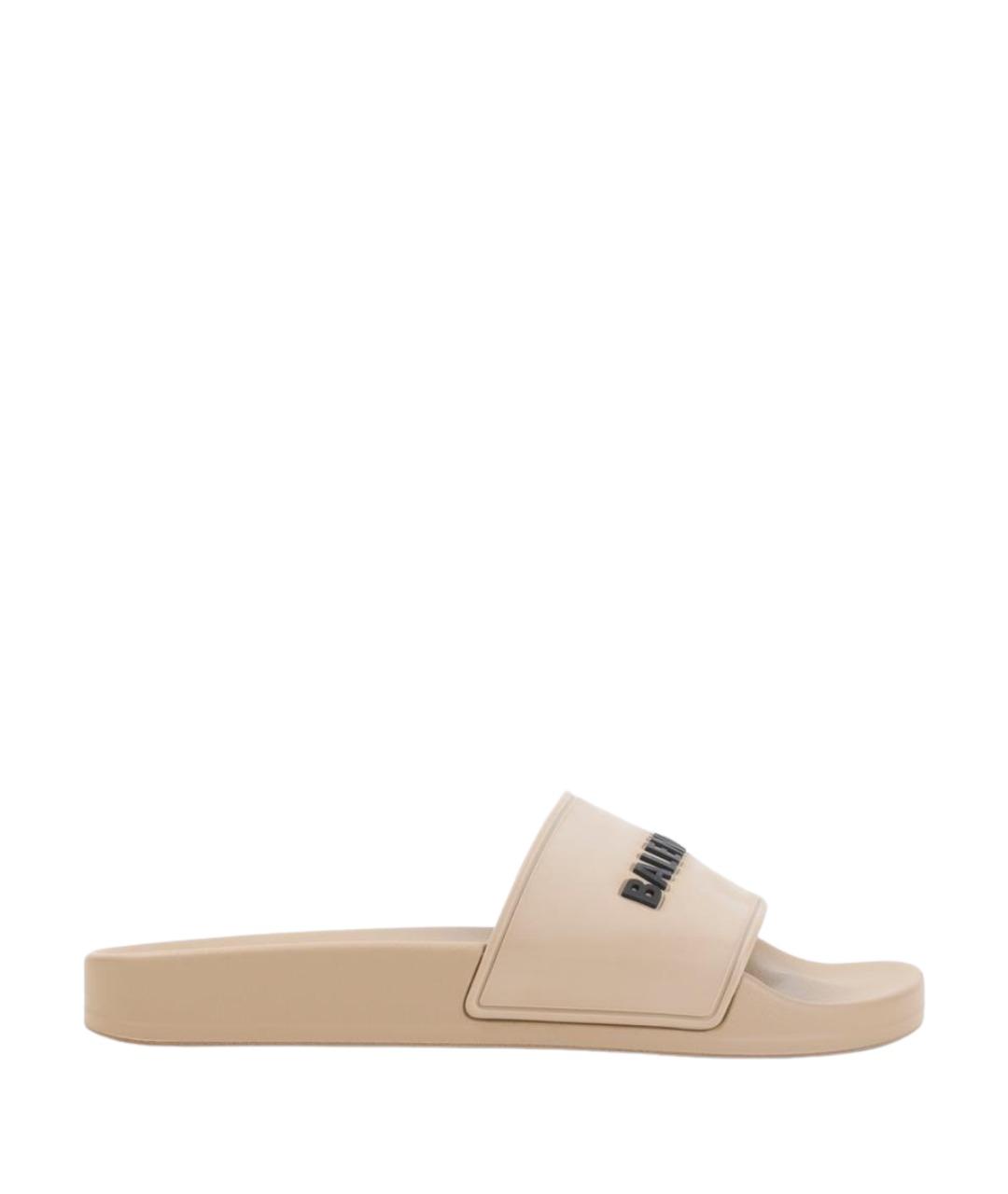 BALENCIAGA Бежевые шлепанцы, фото 1