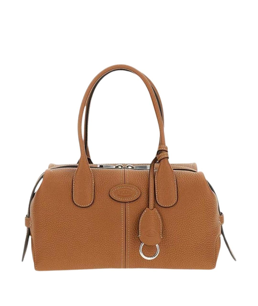 TOD'S Коричневая кожаная сумка через плечо, фото 1
