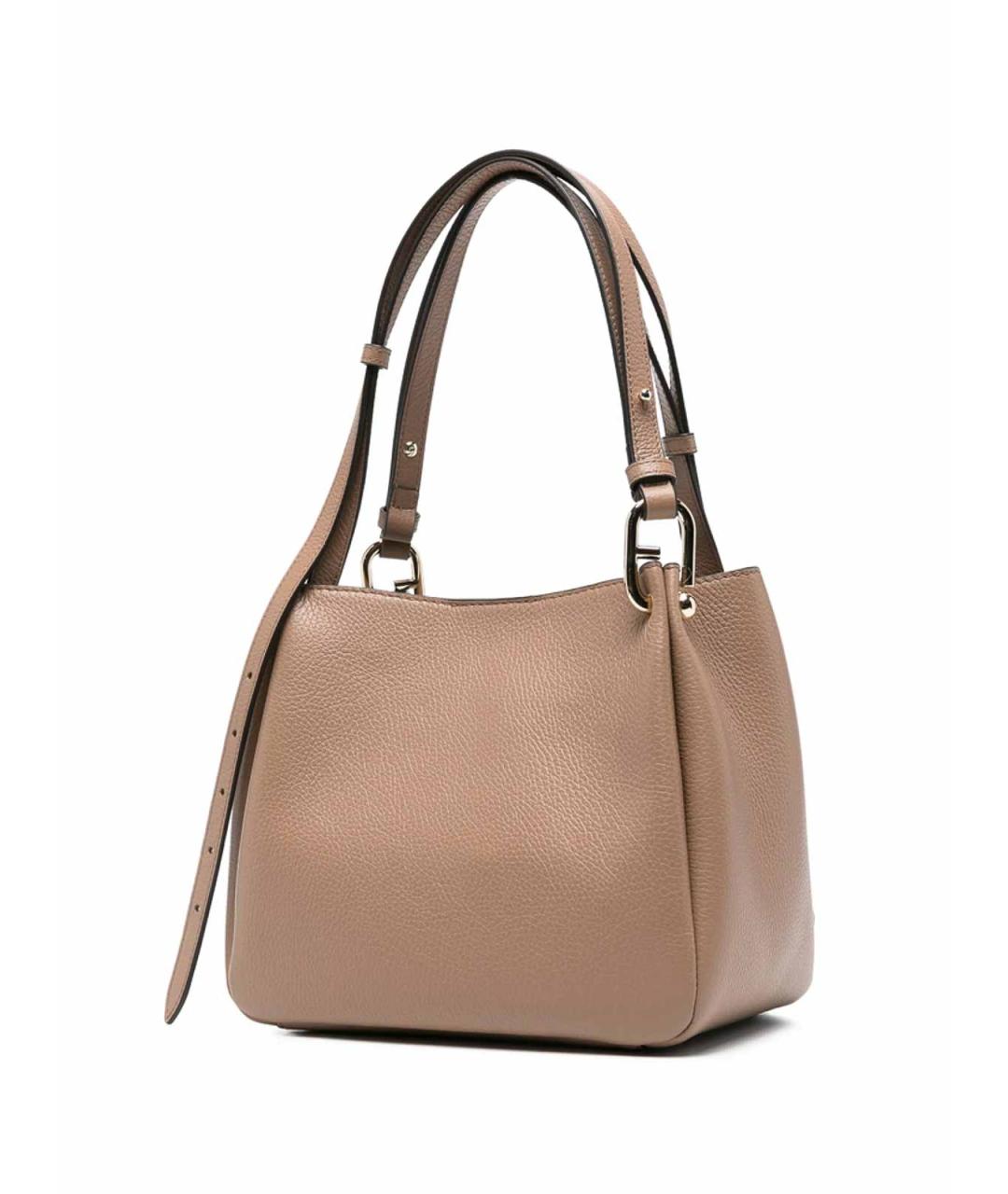 FURLA Бежевая кожаная сумка тоут, фото 5