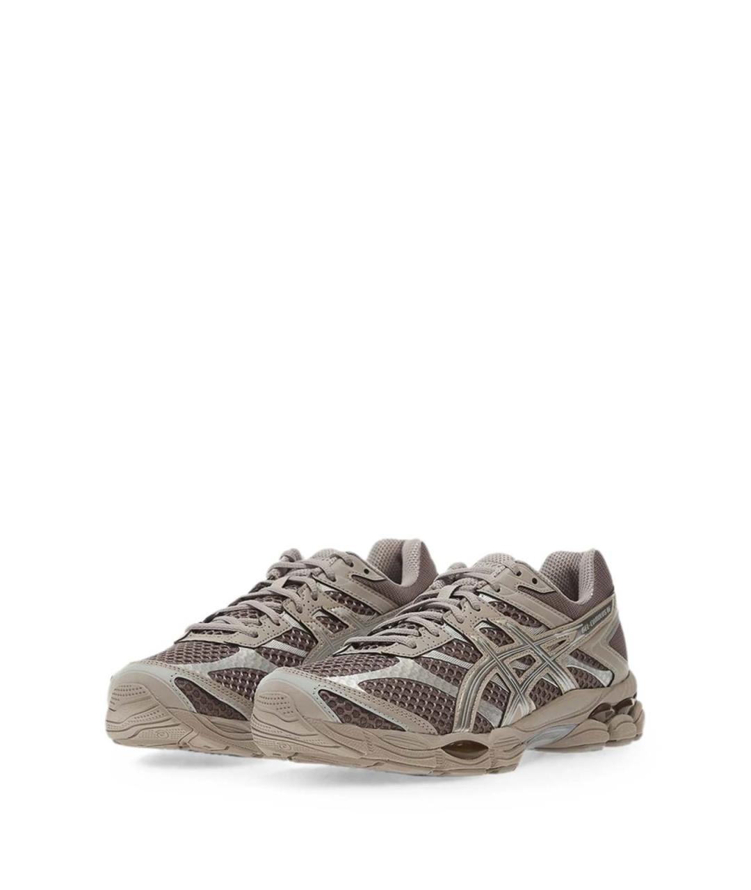 ASICS Коричневые текстильные низкие кроссовки / кеды, фото 4
