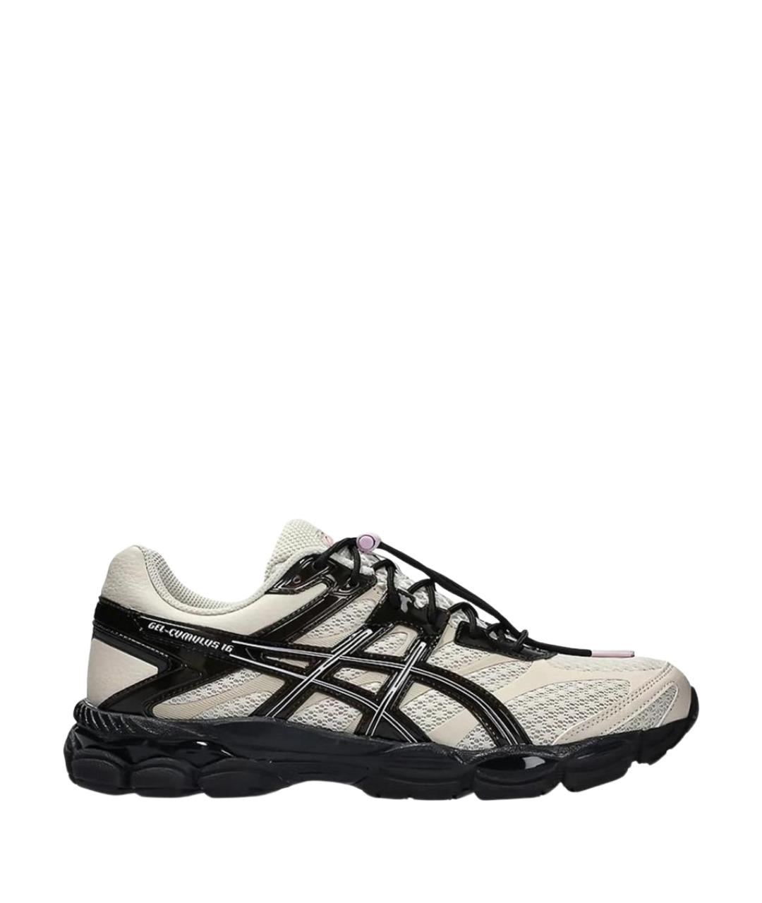 ASICS Бежевые текстильные низкие кроссовки / кеды, фото 1