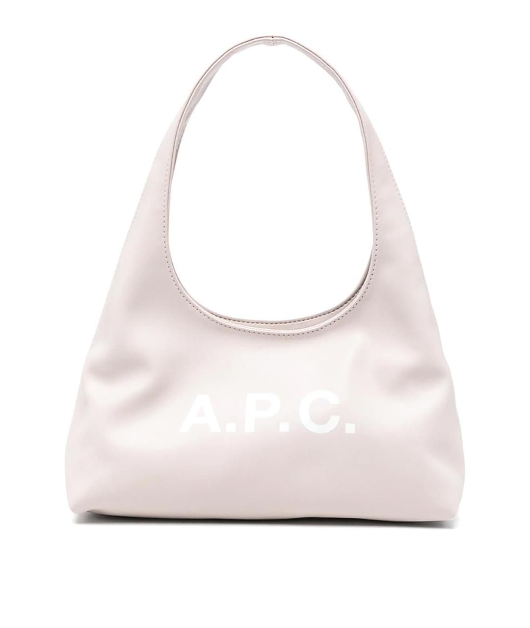 A.P.C. Розовая кожаная сумка через плечо, фото 1