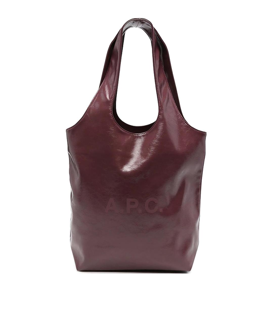 A.P.C. Красная кожаная сумка через плечо, фото 1