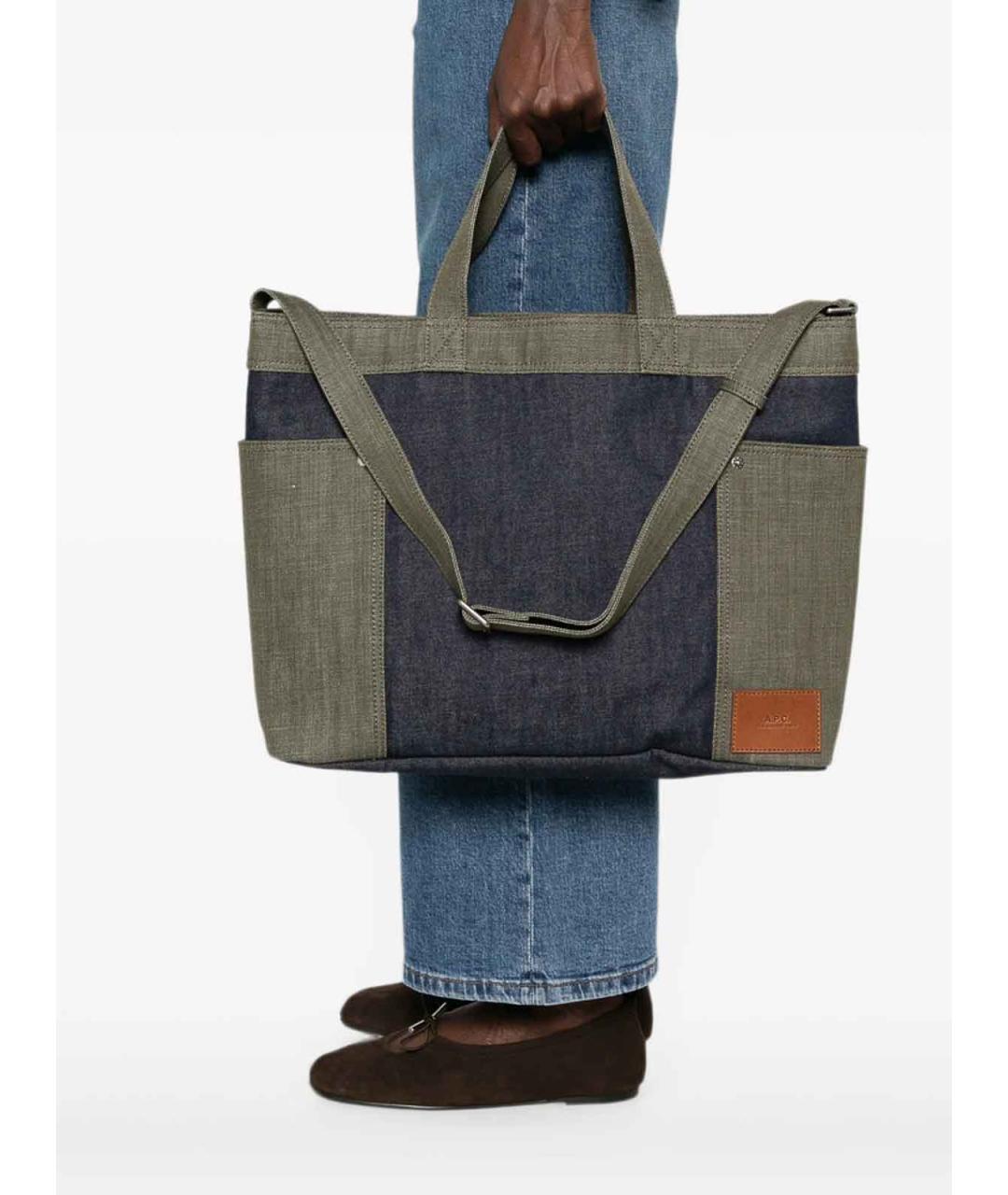 A.P.C. Мульти тканевая сумка тоут, фото 2